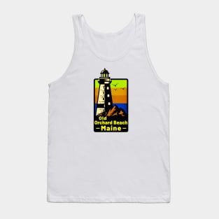 Old Orchard Beach Maine Sticker Decal 3.75" Lighthouse ME Tank Top